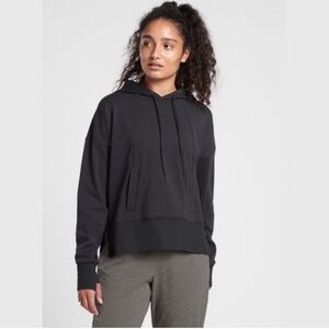 Athleta Mission Hoodie Sweatshirt, Black Medium